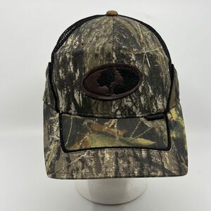 Mossy Oak Camouflage Hat Hunt Woodland Camo Fish Baseball Velcro Backstrap